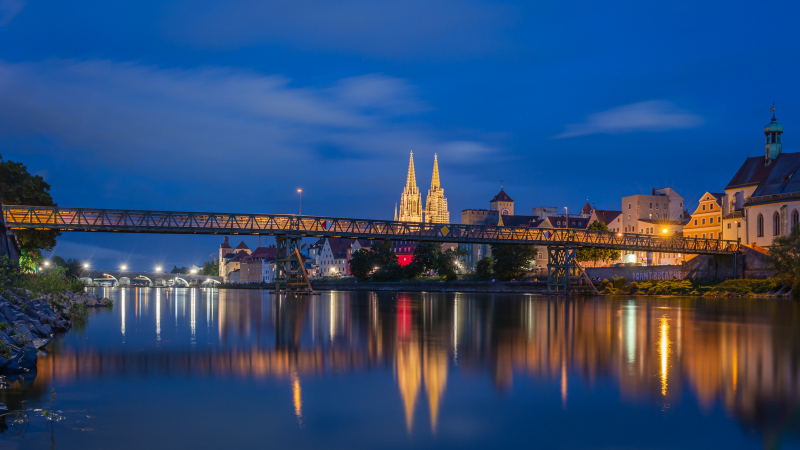 Eiserner Steg in Regensburg