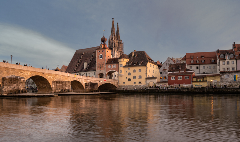 Regensburg in der goldenen Stunde