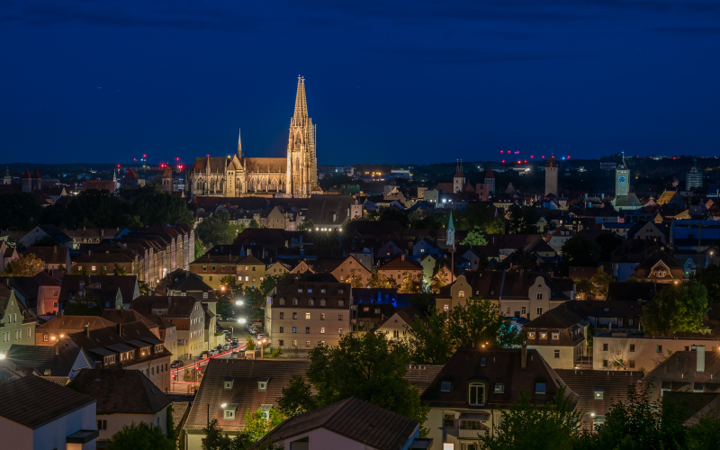 Blick über Regensburg