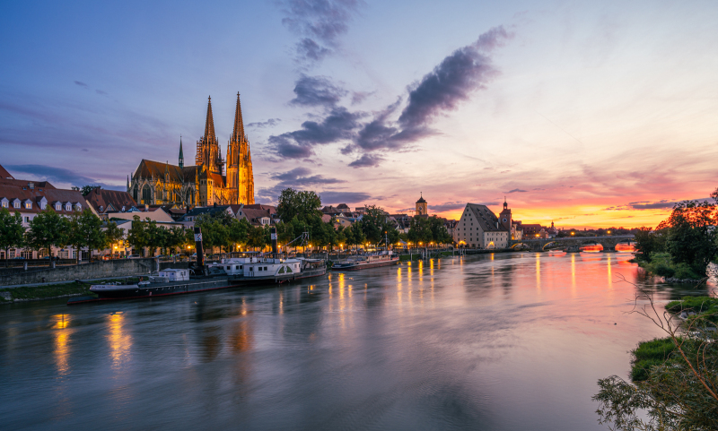Regensburg in der goldenen Stunde