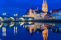 Blaue Stunde in Regensburg