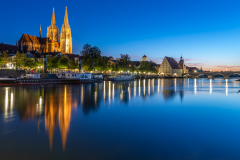 Regensburg bei Sonnenuntergang