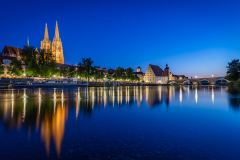 Blaue Stunde in Regensburg