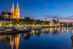 Blaue Stunde in Regensburg