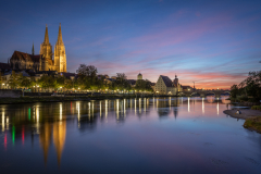 Sonnenuntergang in Regensburg