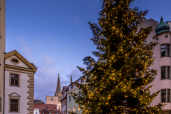 Rathausplatz  im Winter