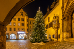 Rathausplatz  im Winter