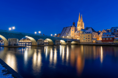 Winternacht in Regensburg