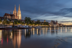 Blaue Stunde in Regensburg