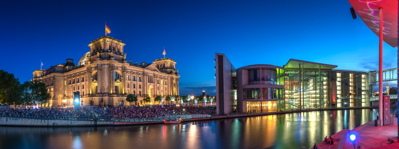 Reichstagsgebäude und Paul-Löbe-Haus