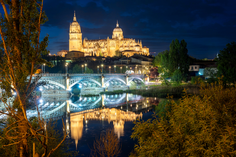 Salamanca in der blauen Stunde