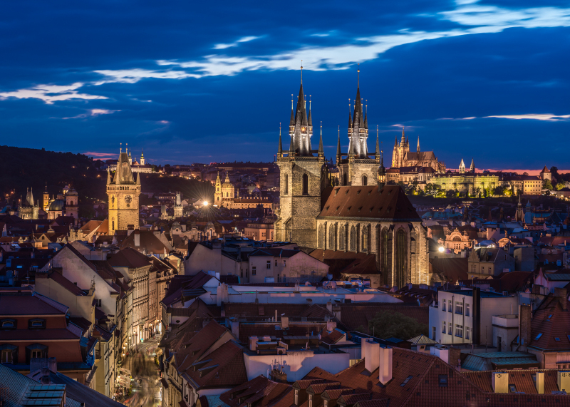 Panorama Prag